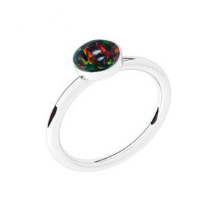 NUBIS® Stříbrný prsten s opálem - velikost 56 - NBP42-OP32-56