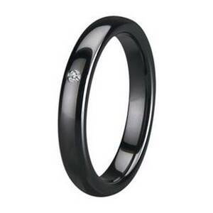 NUBIS® KM1010-4 Dámský keramický prsten černý, šíře 4 mm - velikost 49 - KM1010-4-49