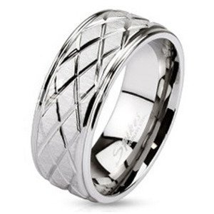Šperky4U Ocelový prsten, vel. 65 - velikost 65 - OPR1456-8-65