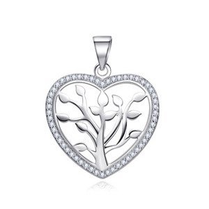 NUBIS® Stříbrný přívěšek srdce strom života  - NB-4426