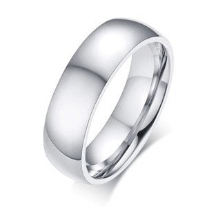 Šperky4U Pásnký ocelový prsten, vel. 57 - velikost 57 - OPR0099-P-57