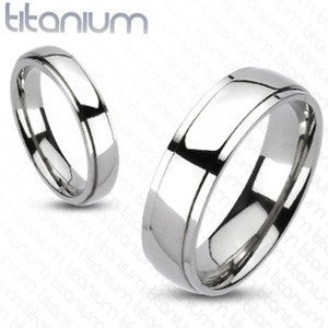 Spikes USA Dámský prsten titan, šíře 4 mm, vel. 54,5 - velikost 54,5 - TT1021-4-54,5