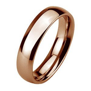 Wolframový prsten zlacený, šíře 6 mm - velikost 49 - NWF1060-49