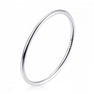Minimalistický stříbrný prsten - velikost 58 - NB-5069-58