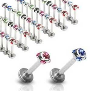 Šperky4U Piercing do brady - labreta - LB01037-R