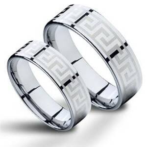 NUBIS® NWF1056 Pánský snubní prsten wolfram - velikost 69 - NWF1056-69