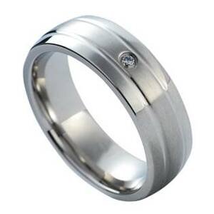 NUBIS® NSS1014 Dámský snubní prsten se zirkonem - velikost 53 - NSS1014-Zr-53