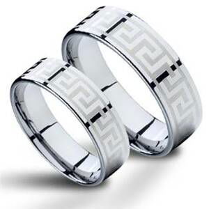 NUBIS® NWF1056 Pánský snubní prsten wolfram - velikost 67 - NWF1056-67