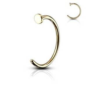 Šperky4U Pozlacený piercing do nosu - N01146-0810