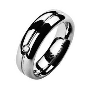 NUBIS® NWF1029 Dámský snubní prsten se zirkonem - velikost 54 - NWF1029-Zr-54