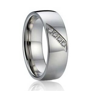 7AE AN1017 Dámský snubní prsten se zirkony - velikost 53 - AN1017-D-53