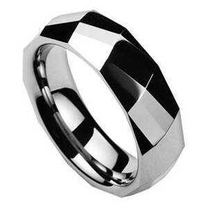 NUBIS® NWF1046 Pánský snubní prsten wolfram - velikost 68 - NWF1046-68