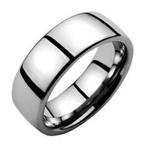 NUBIS® Wolframový prsten, šře 8 mm - velikost 48 - NWF1007-48