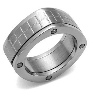 Šperky4U Pánský ocelový prsten - velikost 62 - OPR1595-62