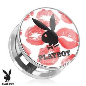 Šperky4U Plug do ucha Playboy KISS - PL01160-12