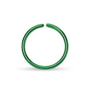 Šperky4U Piercing do nosu - kruh zelený - N0004-0808