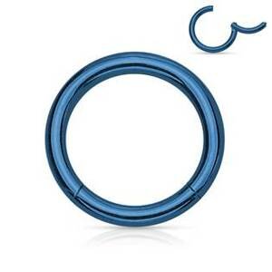 Šperky4U Piercing segment kruh - modrý - K01039B-1208