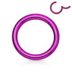 Šperky4U Piercing segment kruh - fialový - K01039A-1208