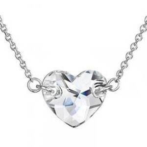 EVOLUTION GROUP CZ Stříbrný náhrdelník srdce Crystals from Swarovski® Crystal - 32020.1