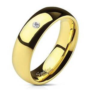 Šperky4U OPR1495 Dámský snubní prsten se zirkonem, šíře 6 mm - velikost 62 - OPR1495-6-Zr-62