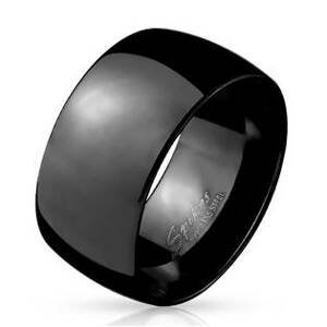 Šperky4U Pánský černý ocelový prsten - velikost 67 - OPR1657-67