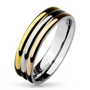 Šperky4U OPR0012 Pánský ocelový snubní prsten - velikost 55 - OPR0012-6-55