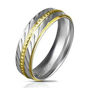 Šperky4U OPR0030 Dámský snubní prsten šíře 6 mm - velikost 55 - OPR0030-6-55