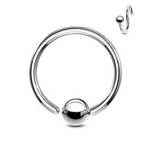 Šperky4U Piercing - kruh s kuličkou - rozevíratelný - K1001-16083