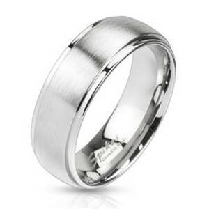 Šperky4U Ocelový prsten matný - velikost 60 - OPR1454-8-60