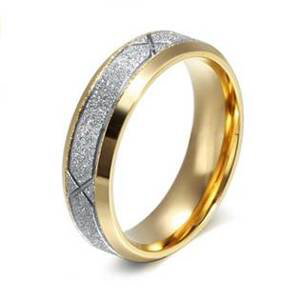 Šperky4U OPR0041 Pánský ocelový snubní prsten - velikost 57 - OPR0041-P-57