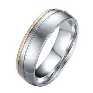 Šperky4U OPR0042 Pánský ocelový snubní prsten - velikost 59 - OPR0042-P-59
