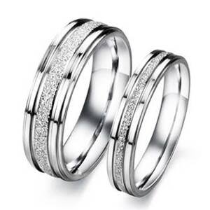 Šperky4U OPR0051 Dámský ocelový prsten, šíře 4 mm - velikost 49 - OPR0051-D-49