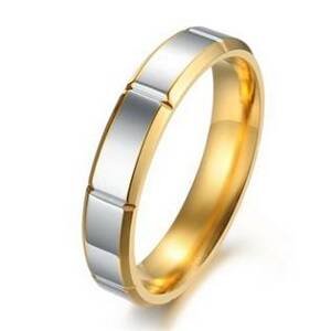 Šperky4U OPR0052 Dámský ocelový prsten, šíře 4 mm - velikost 52 - OPR0052-4-52