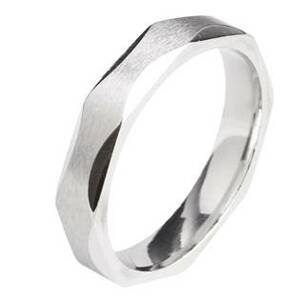 Šperky4U OPR0058 Pánský ocelový prsten, šíře 4 mm - velikost 66 - OPR0058-66