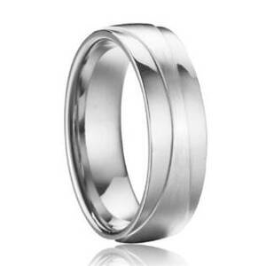 Šperky4U OPR0085 Pánský ocelový prsten, šíře 7 mm - velikost 62 - OPR0085-P-62