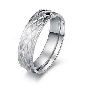 Šperky4U OPR0087 Pánský ocelový prsten, šíře 6 mm - velikost 55 - OPR0087-55