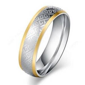 Šperky4U Pánský ocelový prsten, šíře 6 mm - velikost 60 - OPR0089-60