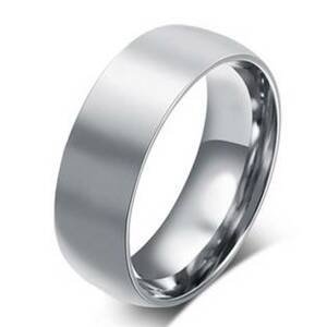 Šperky4U Dámský ocelový prsten, šíře 8 mm - velikost 54 - OPR0063-P-54