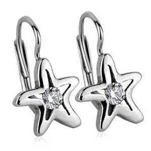 Šperky4U Stříbrné náušnice - mořské hvězdy - ZB29388