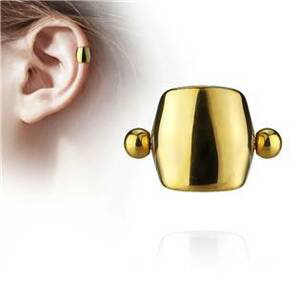 Šperky4U Cartilage piercing do ucha se štítem - CP1027-GD