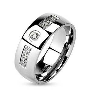 Šperky4U OPR0094 Pánský ocelový prsten - velikost 60 - OPR0094-8-60