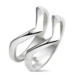 Šperky4U Ocelový prsten - špičky - velikost 49 - OPR1714-49