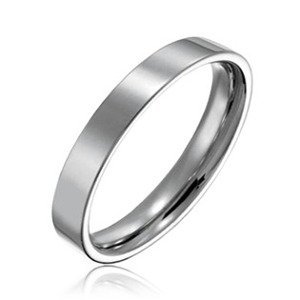 Šperky4U Hladký ocelový prsten, šíře 3 mm - velikost 70 - OPR1264-70
