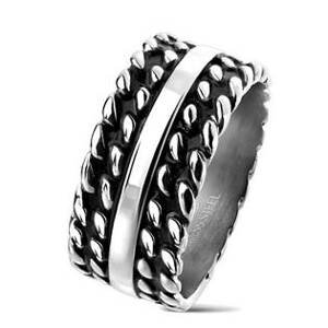 Šperky4U Pánský ocelový prsten - velikost 60 - OPR1719-60