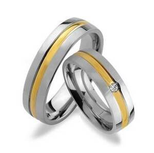 Šperky4U Dámský snubní ocelový prsten šíře 5 mm, vel. 51 - velikost 51 - OPR1428D-51