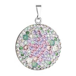 EVOLUTION GROUP CZ Stříbrný přívěšek s krystaly Crystals from Swarovski® Sakura - 34131.3 Sakura