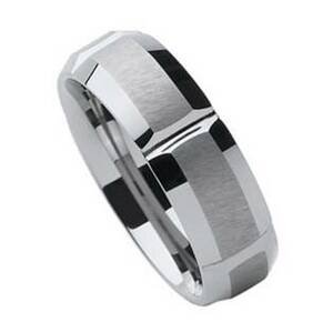 NUBIS® NWF1058 Pánský snubní prsten wolfram - velikost 59 - NWF1058-59