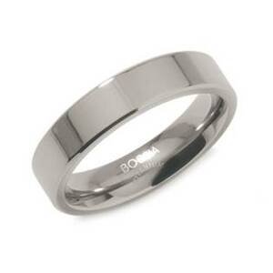BOCCIA® Titanový prsten lesklý BOCCIA® 0121-01 - velikost 65 - 0121-0165