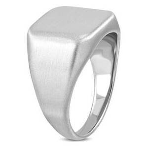 Šperky4U Pečetní ocelový prsten matný - velikost 69 - OPR1750-69