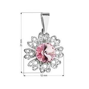 EVOLUTION GROUP CZ Přívěsek bižuterie se Swarovski krystaly, Light Rose - 54032.3